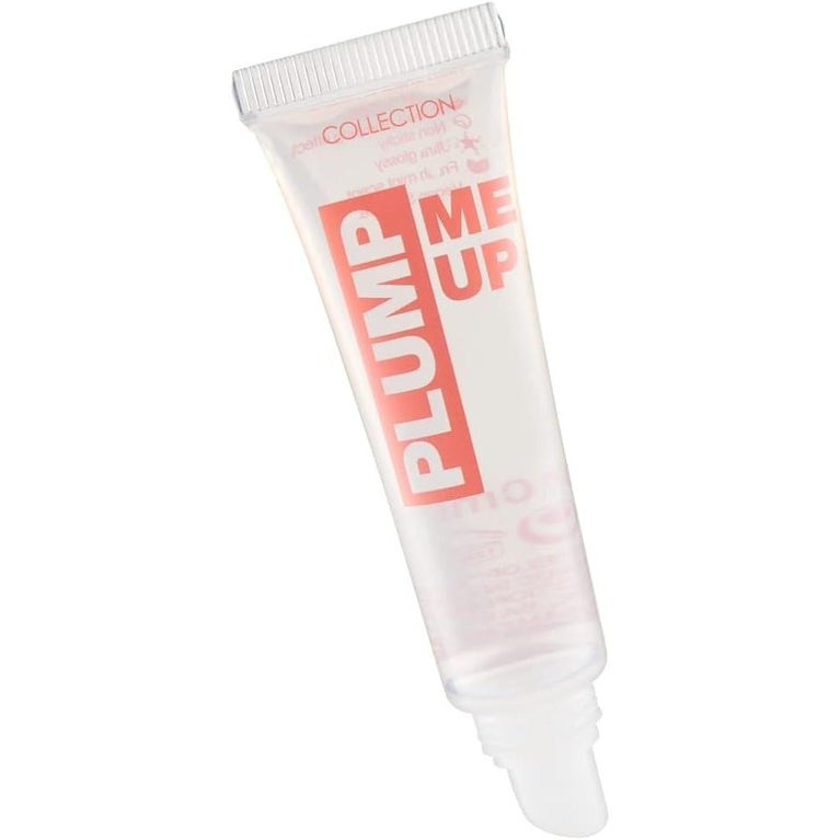 Peppermint Scented Plump and Shine Lip Gloss by Collection Cosmetics: High-Shine, Long Wearing, Non-Sticky, Vegan, 10ml, Clear