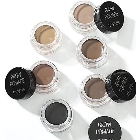 PHOERA Dark Brown Eyebrow Gel - Professional Makeup Pomade for 24-Hour Perfectly Defined, Waterproof, Smudge-Proof, and Sweat-Resistant Brows (#5)