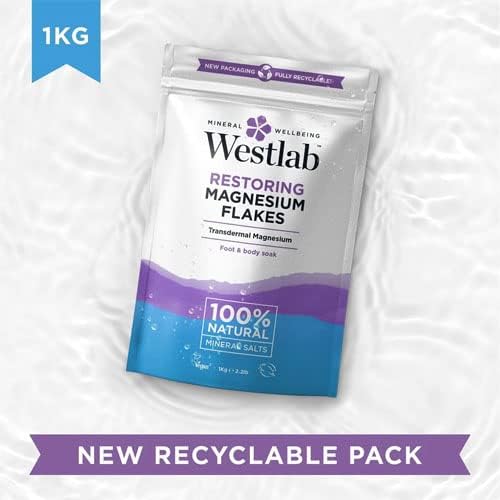 Restorative Magnesium Bath Flakes with 100% Natural Mineral Salts - 1kg