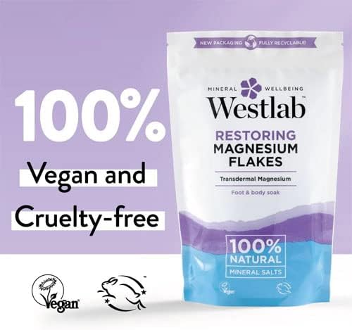 Restorative Magnesium Bath Flakes with 100% Natural Mineral Salts - 1kg