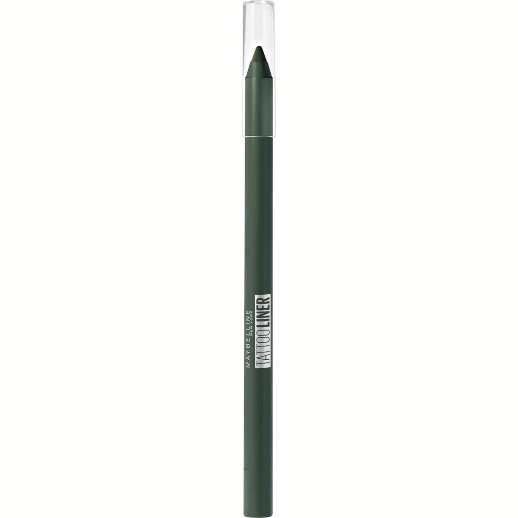 Maybelline New York 36H Lasting Intense Green Gel Pencil Eyeliner, No. 932 - For Bold Smokey Eyes and Simple Day Make-up Looks
