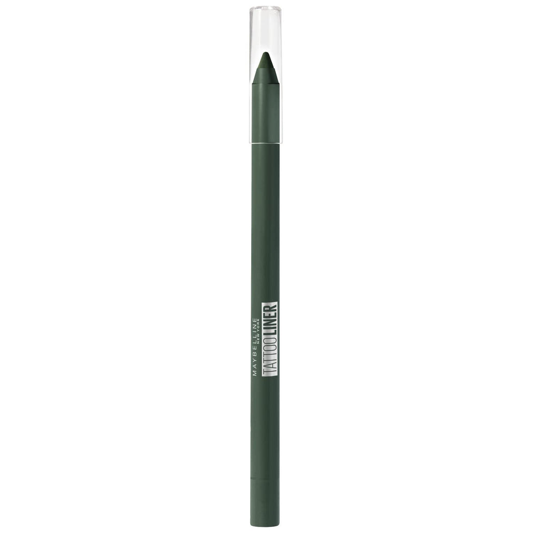 Maybelline New York 36H Lasting Intense Green Gel Pencil Eyeliner, No. 932 - For Bold Smokey Eyes and Simple Day Make-up Looks