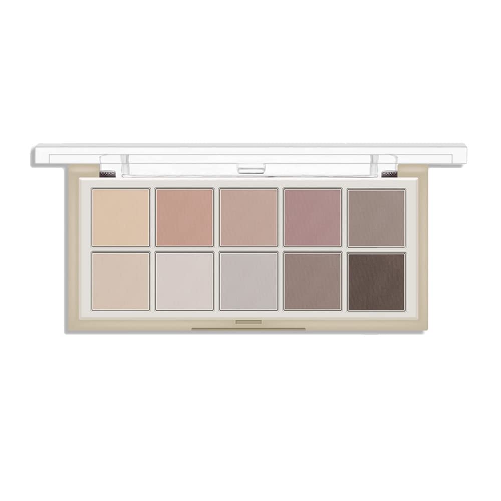 Mysense 10-Shade Matte Eyeshadow Palette, High-Pigment Makeup, Nature-Inspired, Long-Lasting & Waterproof, Perfect for All Skin-types & Occasions