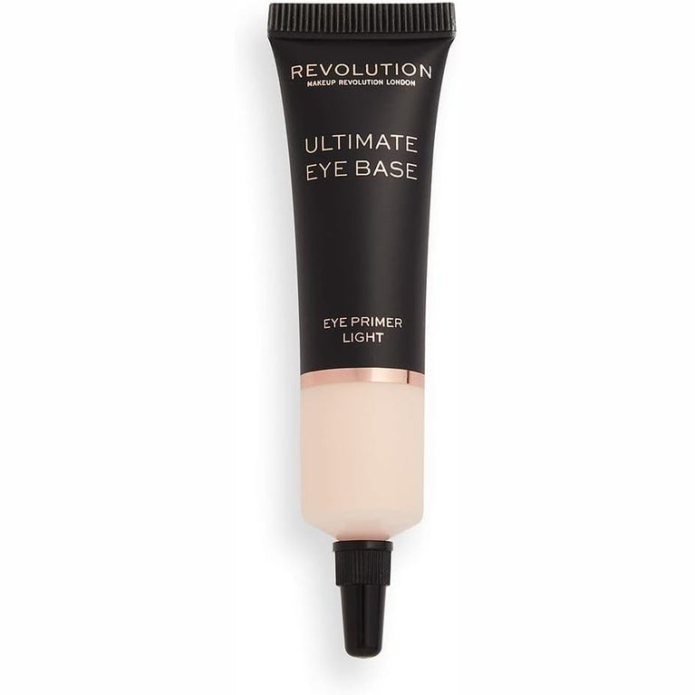 Revolution Ultimate Eye Base Makeup Primer for Long-Lasting Crease-Free Wear, Light, 15 ml - Vegan and Cruelty Free