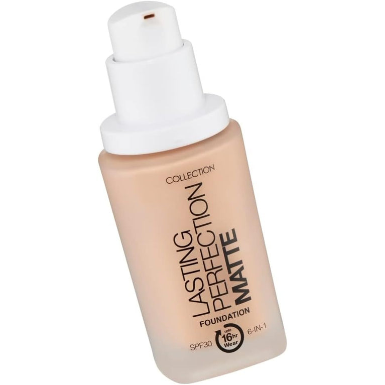 Collection Cosmetics 16-Hour Wear Matte Foundation with Full Coverage - Biscuit, 27ml