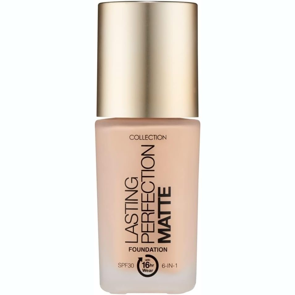 Collection Cosmetics 16-Hour Wear Matte Foundation with Full Coverage - Biscuit, 27ml