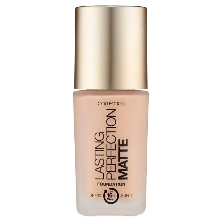 Collection Cosmetics 16-Hour Wear Matte Foundation with Full Coverage - Biscuit, 27ml
