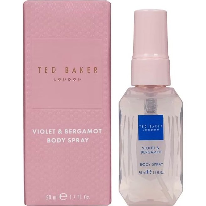 Ted Baker Violet & Bergamot Body Spray - Elegant 50ml Ladies Gift