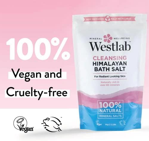 Westlab 1Kg Cleansing Himalayan Bath Salt Pouch
