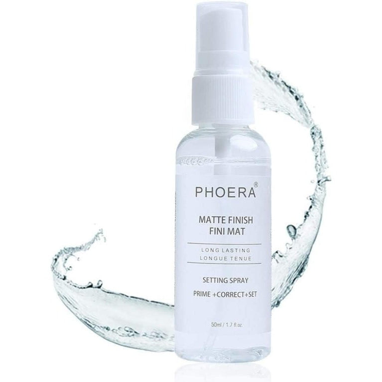 Phoera Shine-Free Matte Makeup Kit with Full Coverage Foundation & Long-Lasting Setting Spray