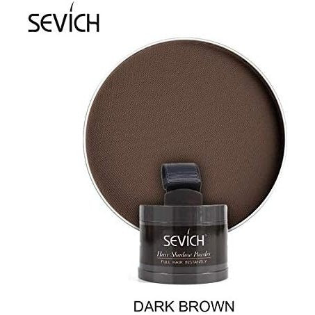 Instantly Hairline Shadow - SEVICH Hairline Powder, Quick Cover Grey Hair Root Concealer, Eyebrows & Beard Line, Hair Root Touch Up for Thinning Grey Hairline, Windproof&Sweatproof, Dark Brown
