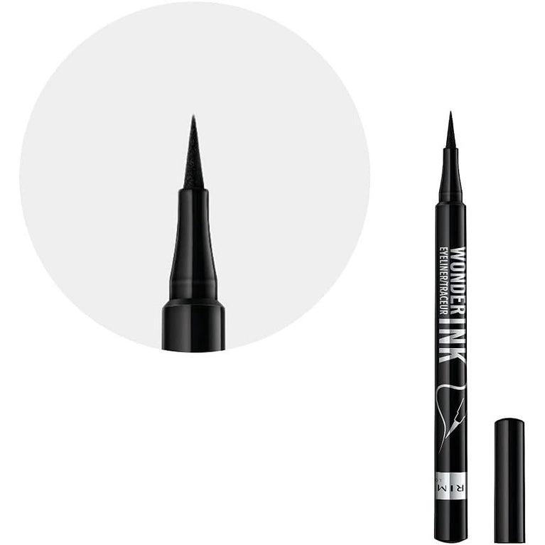 Rimmel 24-Hour Waterproof Wonder'Ink Liquid Eyeliner, Black, 1 ml