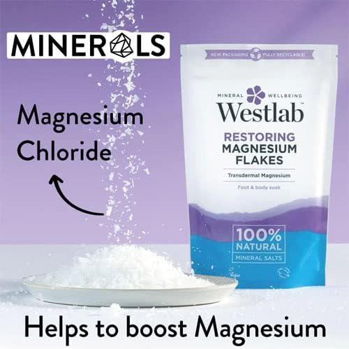 Restorative Magnesium Bath Flakes with 100% Natural Mineral Salts - 1kg