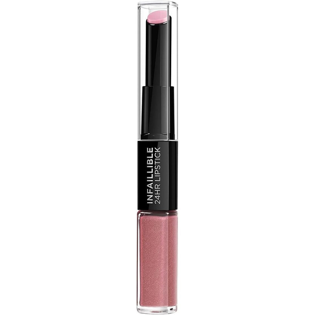 L'Oreal Paris Timeless Rose Infallible 24HR Dual Step Lipstick with Hyaluronic Acid