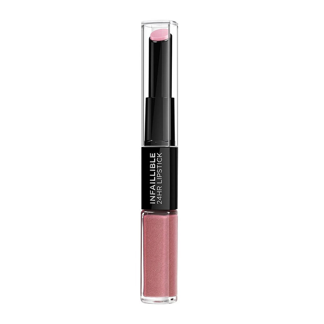 L'Oreal Paris Timeless Rose Infallible 24HR Dual Step Lipstick with Hyaluronic Acid