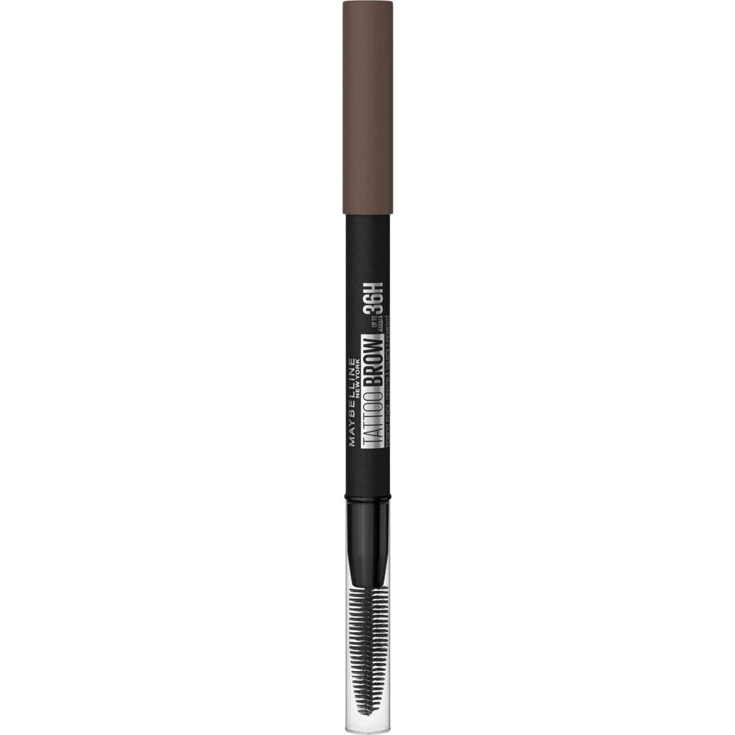 Maybelline New York Tattoo Brow 36H Deep Brown Eyebrow Pencil, Long-lasting and Waterproof with Integrated Brush, 1 Piece