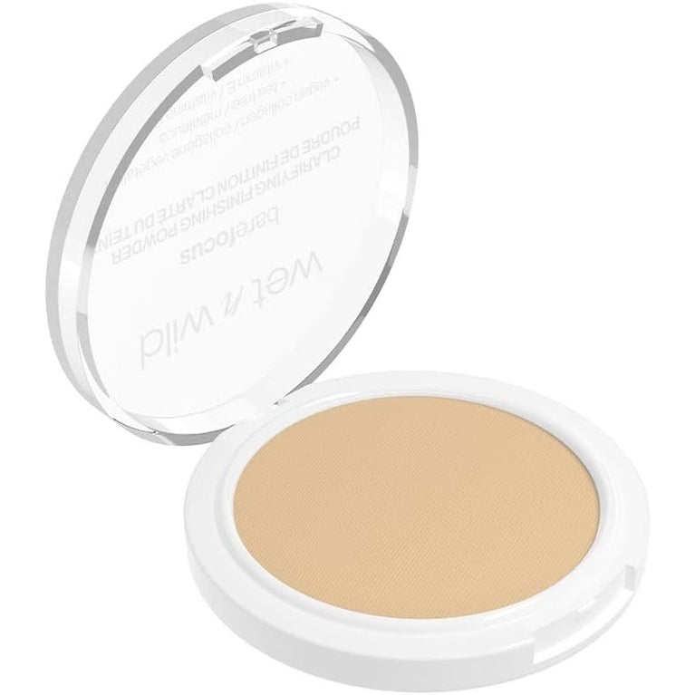 Wet 'n' Wild Flawless Matte Finish Powder for Light-Medium Skin - Infused with Hyaluronic Acid, Vitamin E, and Collagen