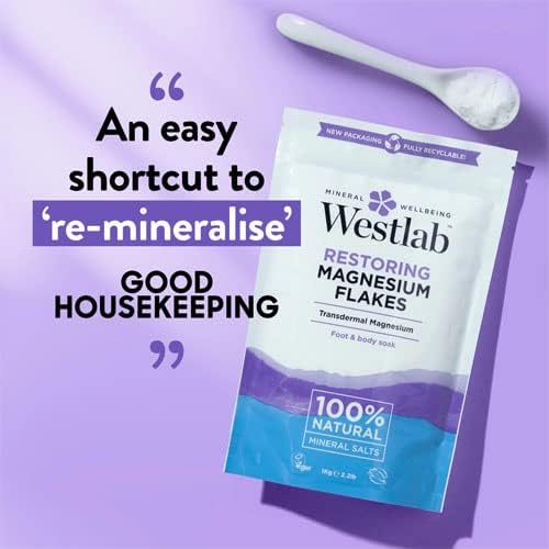 Restorative Magnesium Bath Flakes with 100% Natural Mineral Salts - 1kg
