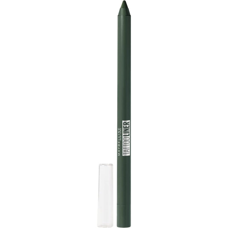 Maybelline New York 36H Lasting Intense Green Gel Pencil Eyeliner, No. 932 - For Bold Smokey Eyes and Simple Day Make-up Looks
