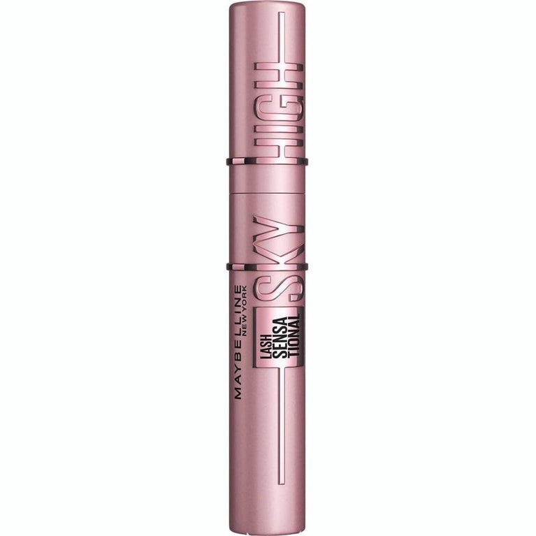 Maybelline New York Sky High Volume & Lengthening Mascara, 7.2ml, Black - Nourishing, Flake-Free, Infused with Bamboo Extract & Fibres