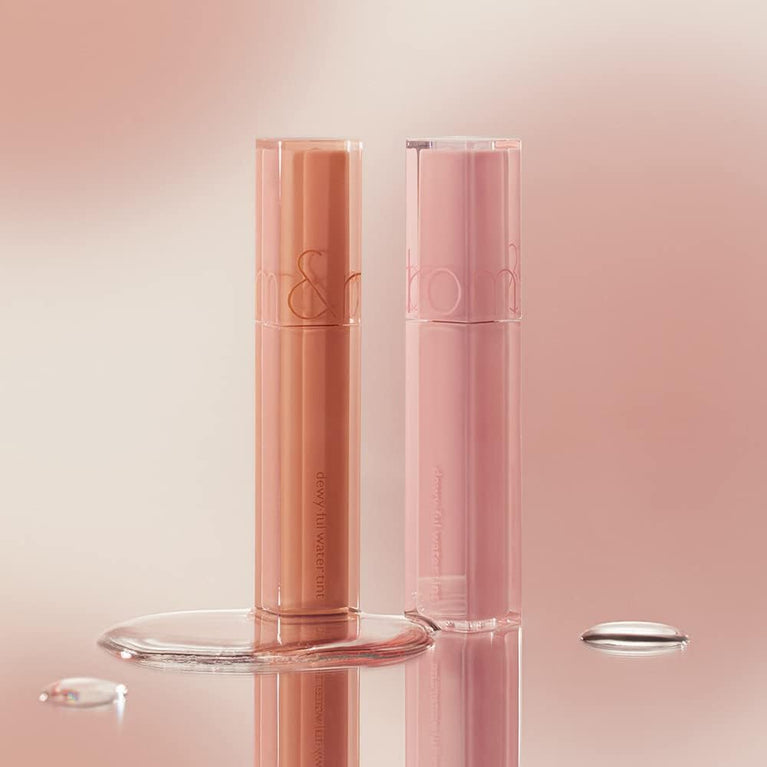 Rom&nd Lightweight Long-Lasting Dewy Water Lip Tint in Custard Mauve (5g)