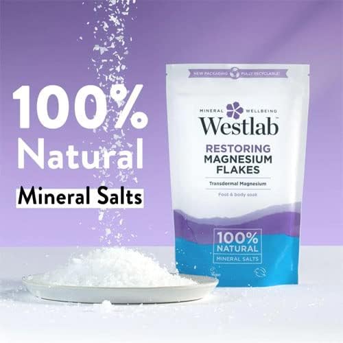 Restorative Magnesium Bath Flakes with 100% Natural Mineral Salts - 1kg