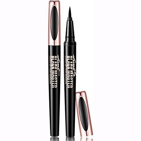 Macfee Quick-Dry Waterproof Eyeliner for Long-Lasting Eye Makeup (Black)