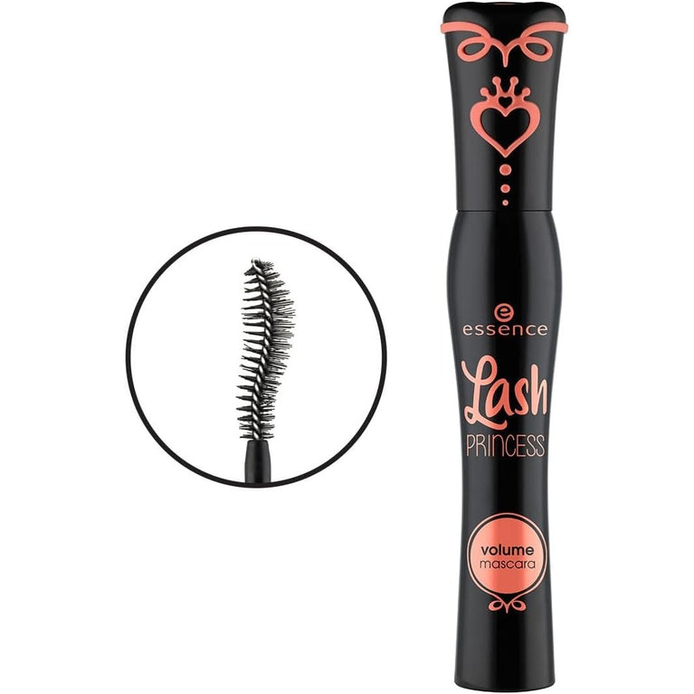 Essence Vegan Lash Princess Mascara – Stunning Volume and Length, Paraben-Free, Perfume-Free, Oil-Free in Deep Black (12 ml)