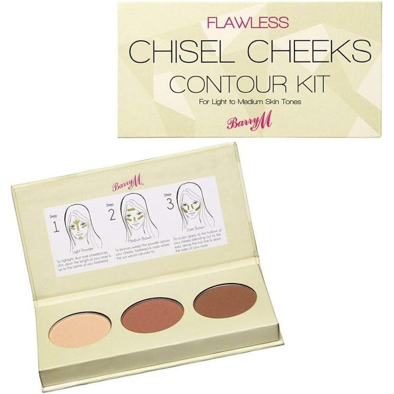 Barry M Cosmetics Light Shade Contour Kit for Effortless Sculpting and Flawless Makeup Look