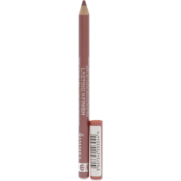 Rimmel London 007 Rose Quartz Long-Lasting Lip Liner - 1000 Kisses Collection for Women, 0.04 oz