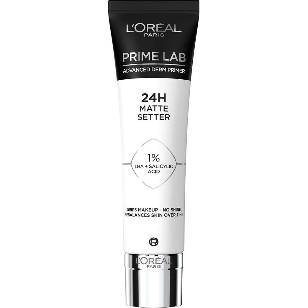 L'Oréal Paris Derm-Active Matte Finish Makeup Primer - Long-Lasting, Skin-Rebalancing, Shine-Free, 30ml