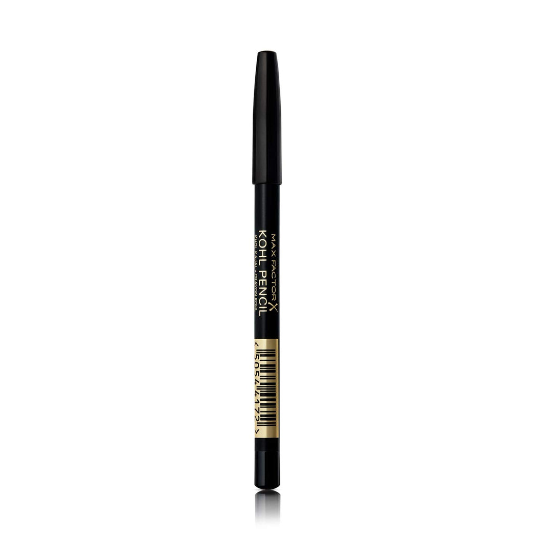 Max Factor Smudge-Proof Kohl Eyeliner Pencil, 20 Black, Ideal for Smokey Eye Look, 4g