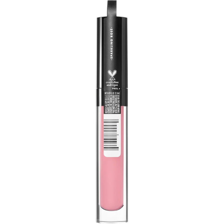 e.l.f. Lip Amplifying Gloss, Moisturizing & Volumizing, Invigorating Shimmer, Sparkling Rosé, Enriched with Vitamin E & Coconut Oil, Cruelty-Free, 0.09 Oz