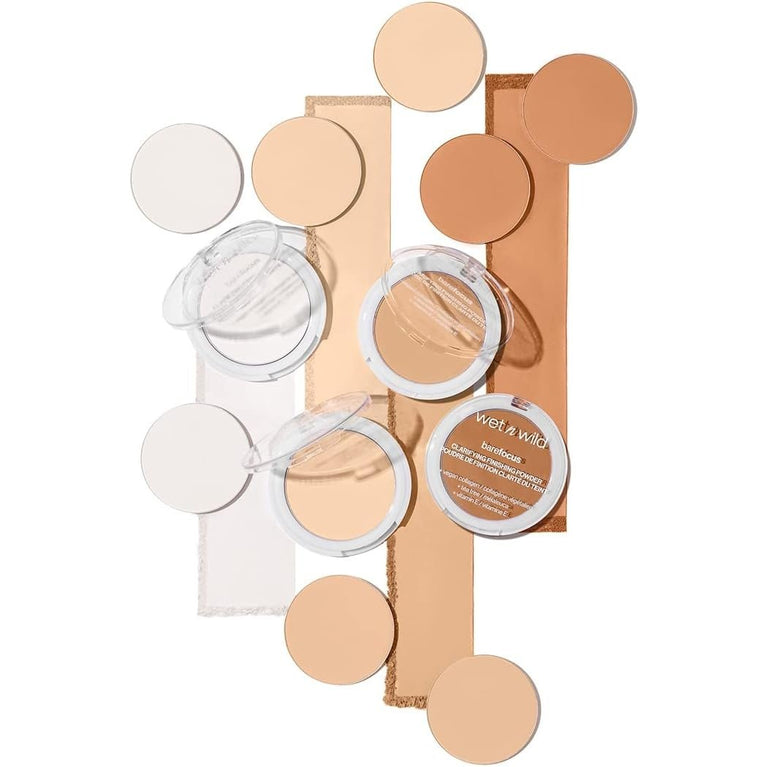 Wet 'n' Wild Flawless Matte Finish Powder for Light-Medium Skin - Infused with Hyaluronic Acid, Vitamin E, and Collagen