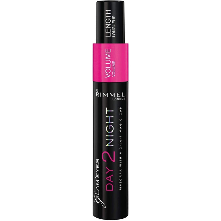 Rimmel Black Glam Eyes Day to Night Mascara - Clump-Free, 9.5 ml