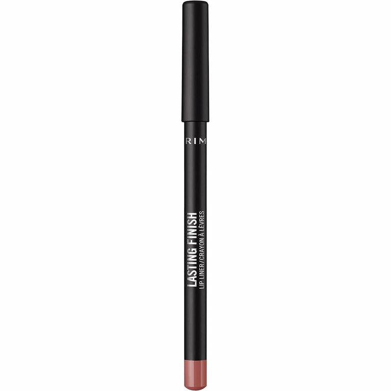 Rimmel 8-Hour Wear Lip Liner in 90s Nude Shade, 4g - Creamy & Smooth with Vibrant Colour