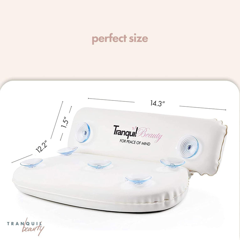 TranquilBeauty Bath Pillow: Luxury Head and Neck Support for Ultimate Bath Relaxation
