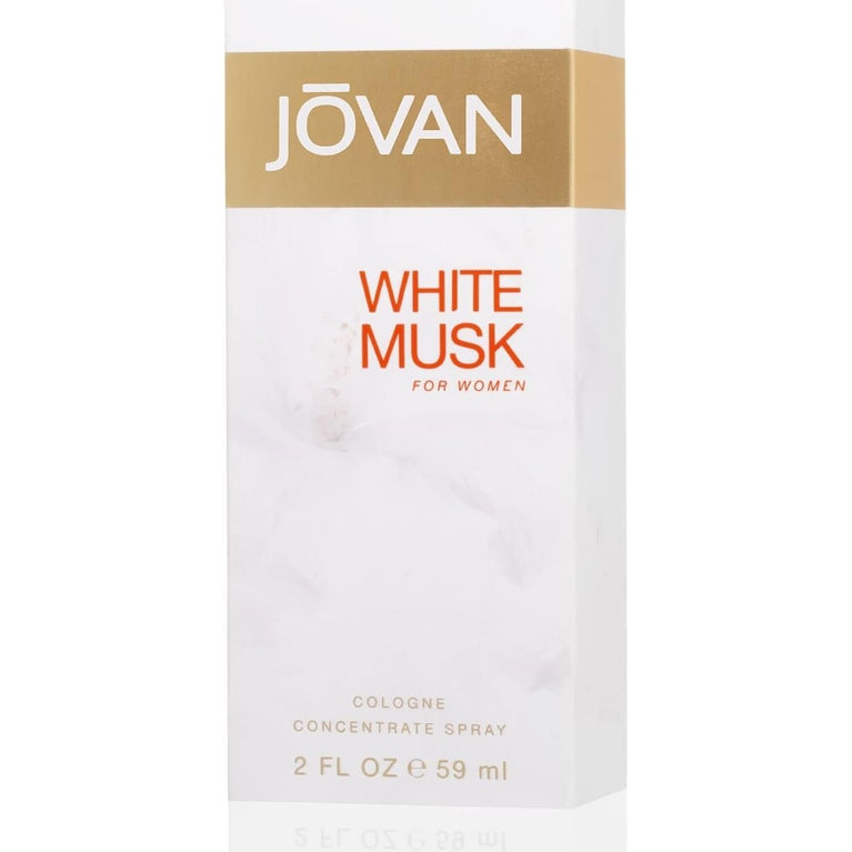 Jovan White Musk Eau De Cologne Spray for Women, 59 ml