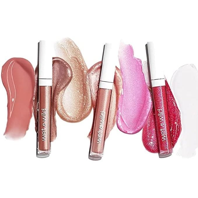 Wet 'n' Wild Extra-Glossy Vegan Lip Gloss with Hyaluronic Acid and Collagen - Mega Slicks in Snuggle Sesh