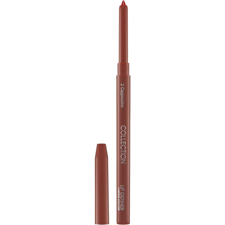 Collection Cosmetics Retractable Lip Liner, Full Coverage Lip Definer Pencil, Long-Lasting & Wear-Proof, Cappuccino, 4.2g