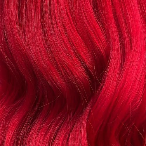 Crazy Color Vibrant Vermillion Red Semi-Permanent Trio Hair Dye. Highly Pigmented Scarlet Red Conditioning & Oil Nourishing Vegan Formula | No Bleach or Ammonia | 300ml