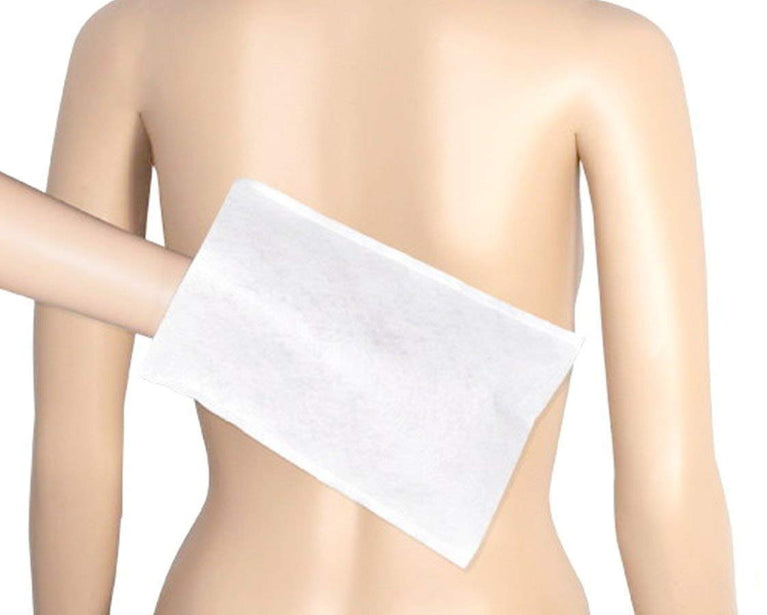 50-Pack Molton Disposable Wash Mitts for Gentle Body and Intimate Care
