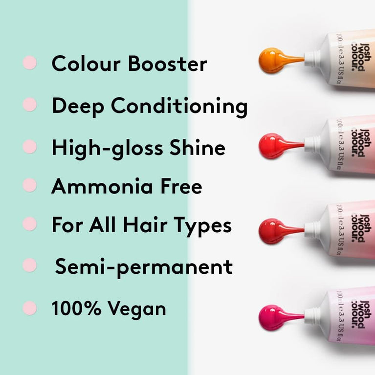 Cherry Semi-Permanent Hair Gloss - Nourishing Color Treatment with Shea Butter and Perilla Oil (100ml)