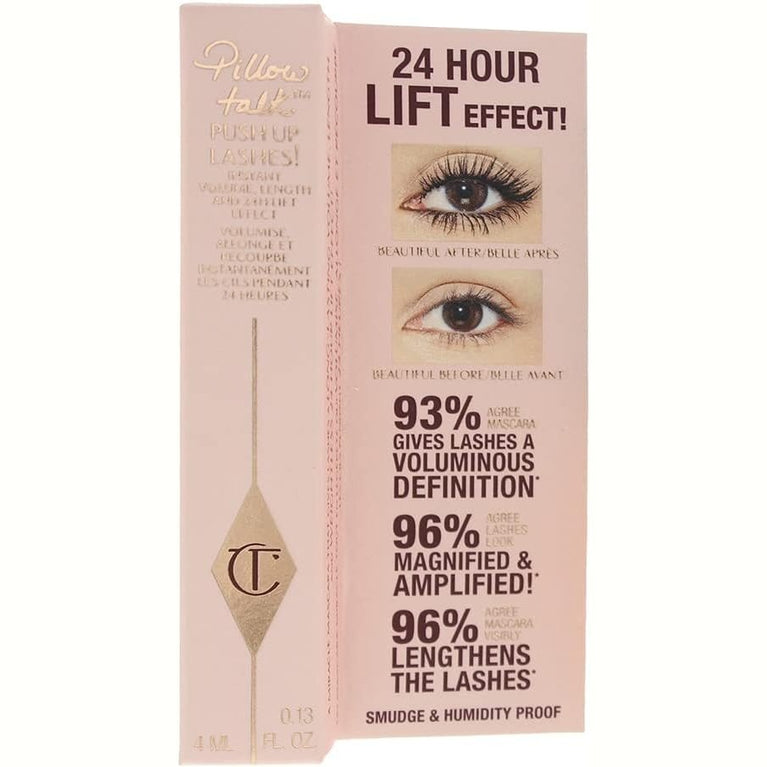 Charlotte Tilbury Pillow Talk Travel Size Volumizing Mascara with Micro Pro Pr Precision Paddle Brush - 4ml