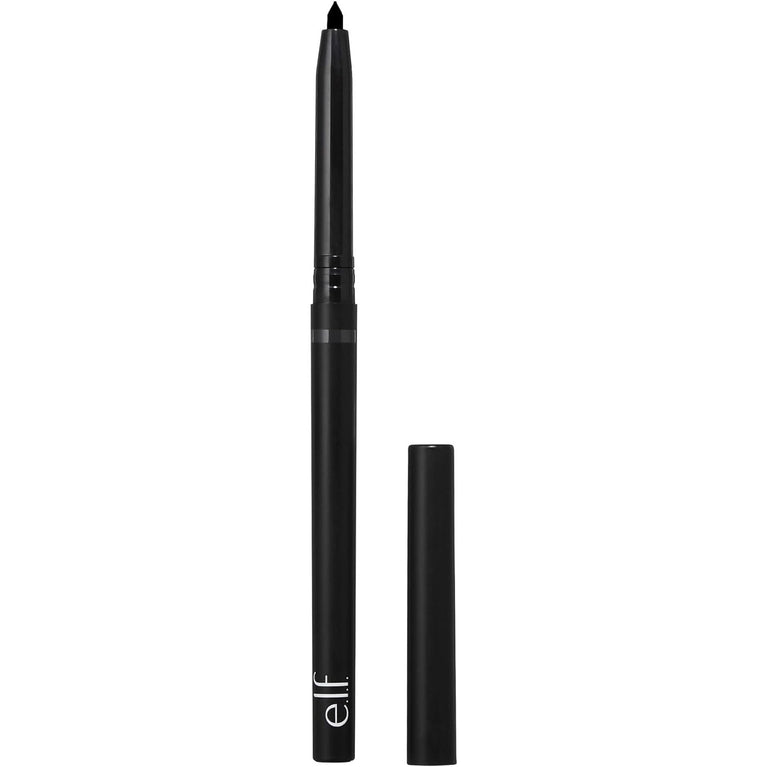 e.l.f. Smudge-Proof Retractable Eyeliner, Ultra Intense Pigmentation, Waterproof, for Bold & Defined Eye Makeup, Black, 0.006 Oz (0.18g)