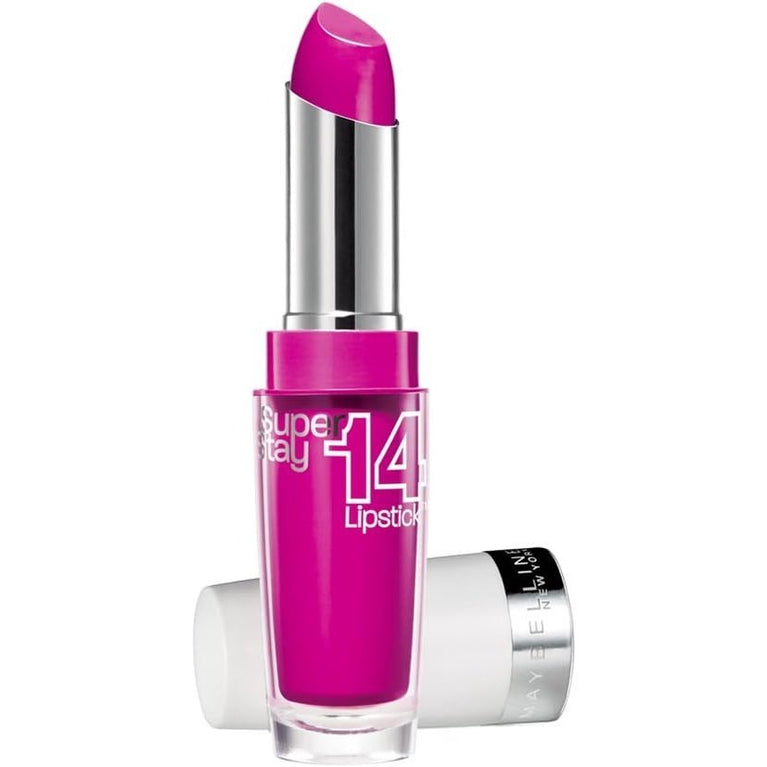 Maybelline Fuchsia Superstay 14H Lipstick - 3.5g with Weightless Formula and No Fade