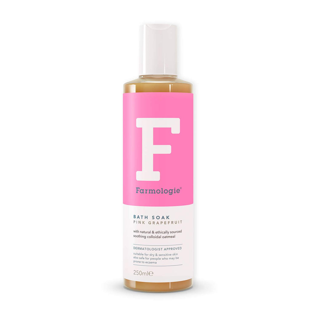 Farmologie - Pink Grapefruit Bubble Bath Soak for Dry & Sensitive Skin, 250 ml