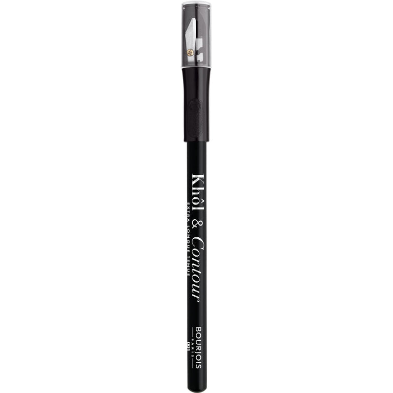 Bourjois Noir-Issime 2-in-1 Khol and Eyeliner with Sharpener, Long-lasting, Hypoallergenic Eye Pencil, 1.2g