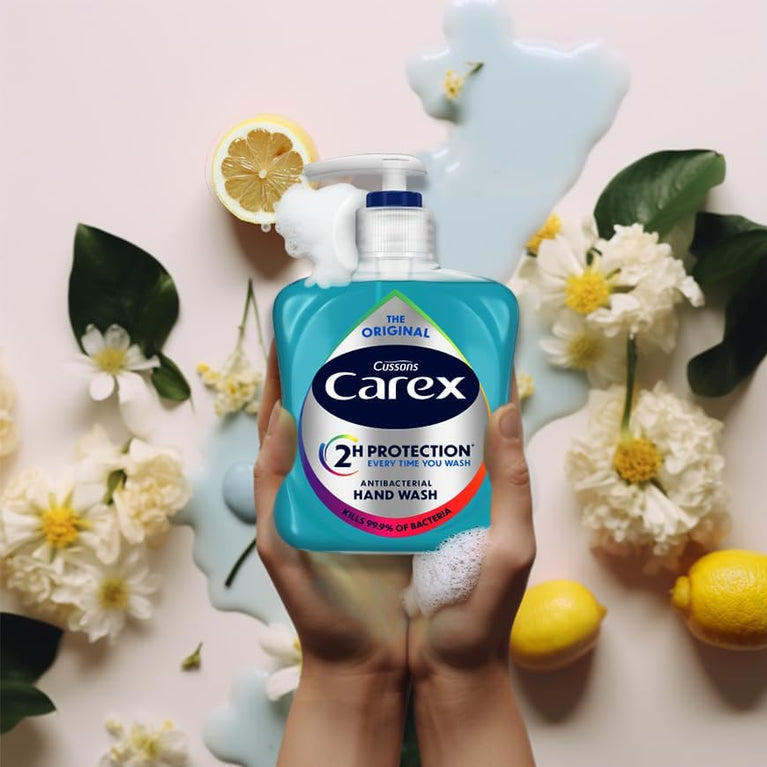 Carex Original Antibacterial Hand Wash, Clean & Protect Hands, Bulk Buy, 6-Piece Set, 250 ml Each