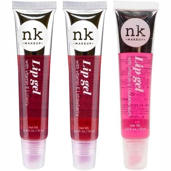 Nicka K Trio Lip Gel Set – Strawberry, Cherry, Bubble gum